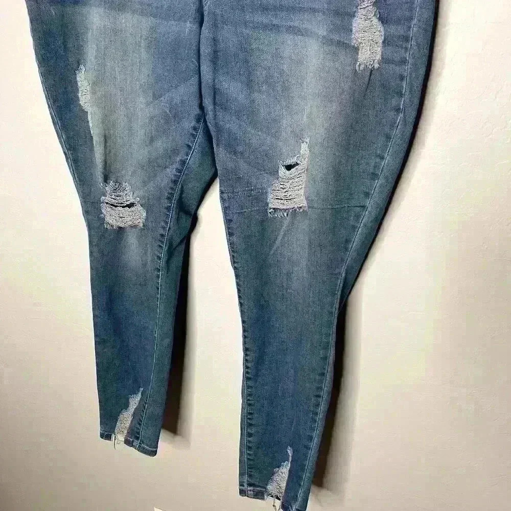 Wax Jean Butt, I Love You Distressed Skinny Jean 24 #60 - Picture 3 of 4